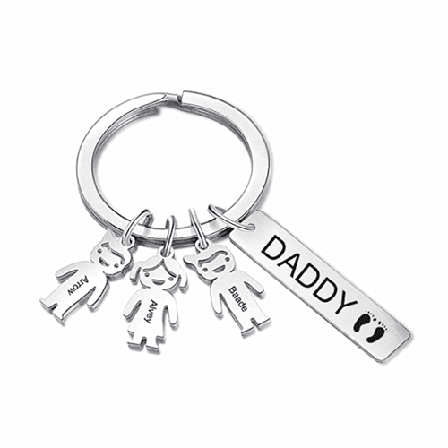 customized stainless steel word jewelry in different languages custom nameplate keychain with photo wholesale vendor website